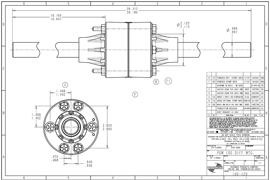 Peerless 100 Series Differential Gemini Karts
